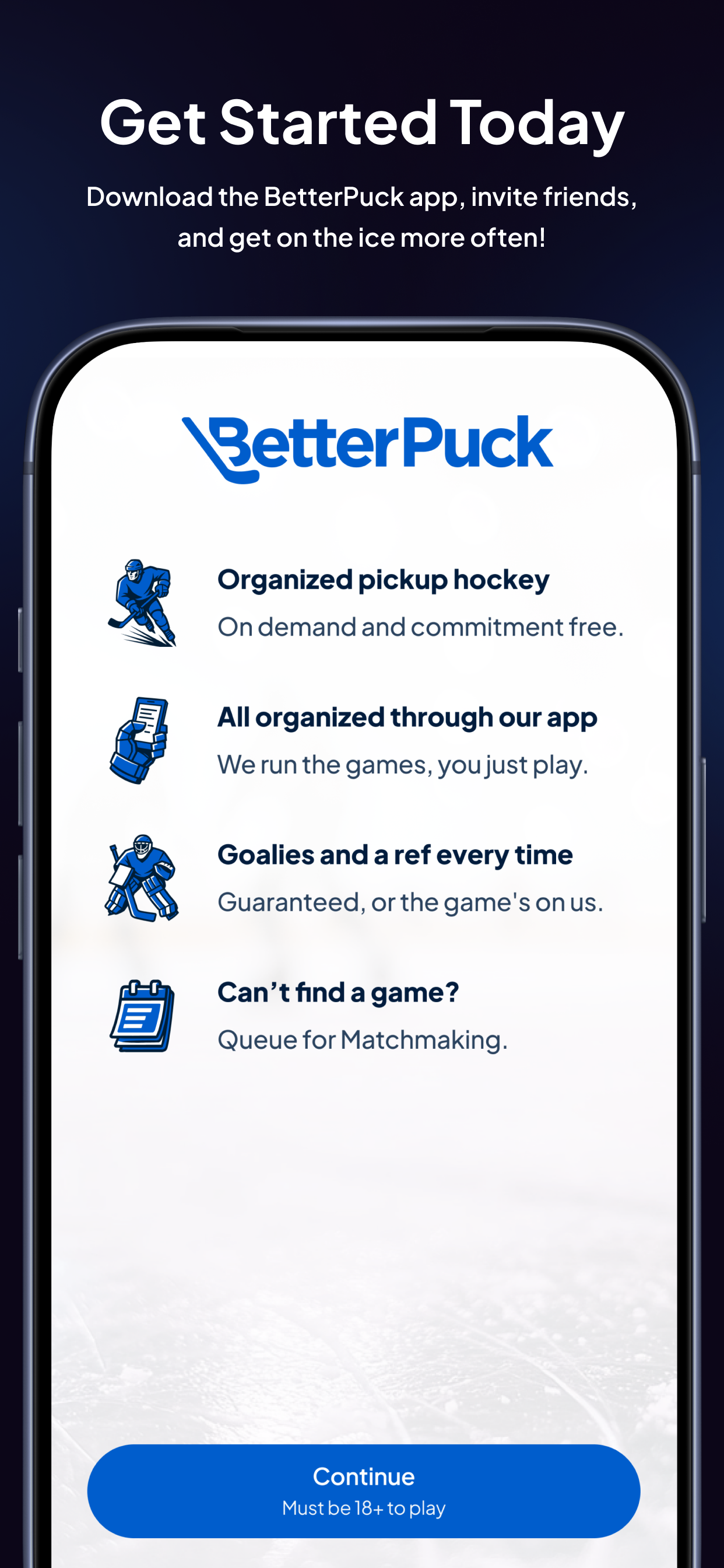 BetterPuck: Pickup Hockey screenshot 8