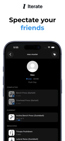 Iterate - Workout Tracker Screenshot 4 of 6