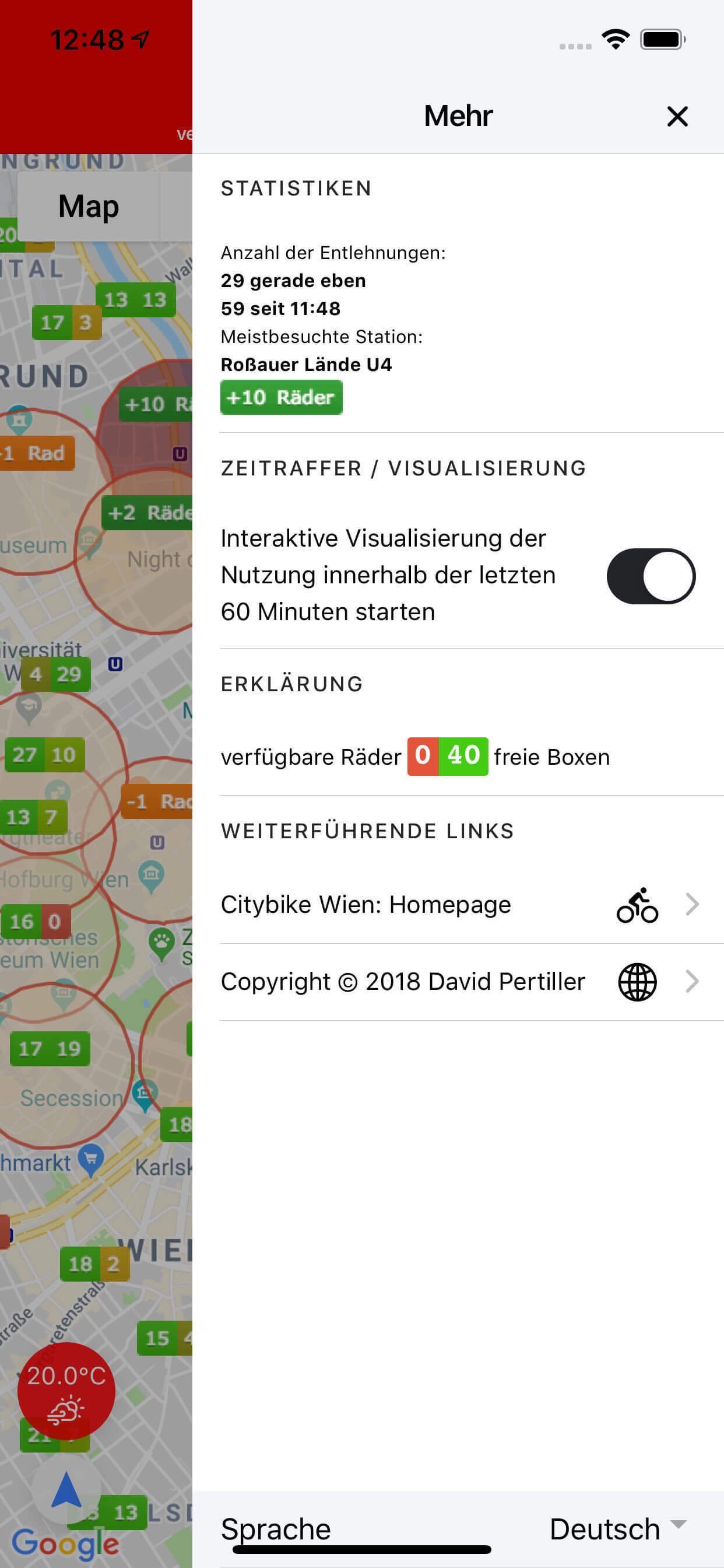 Citybikes Vienna screenshot 5