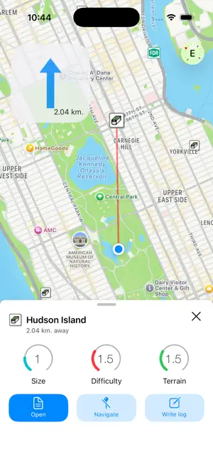 GeoCaches iPhone screenshot 2