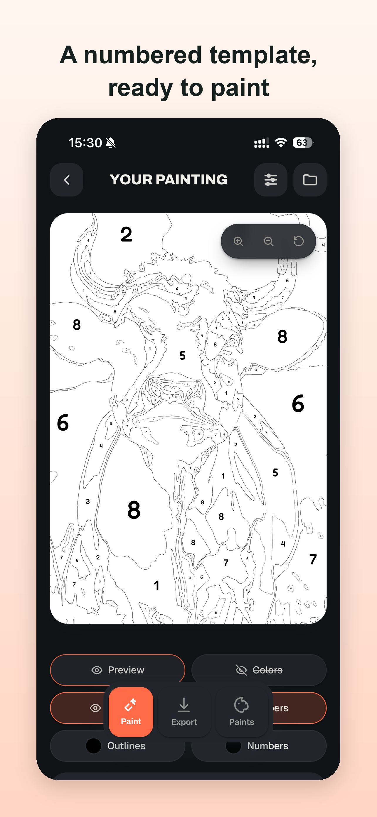 Pincela: Paint by Numbers screenshot 2