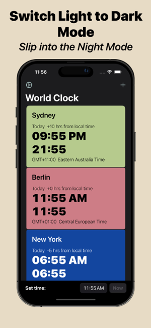 ‎Time Zone Clock - GoTime Screenshot