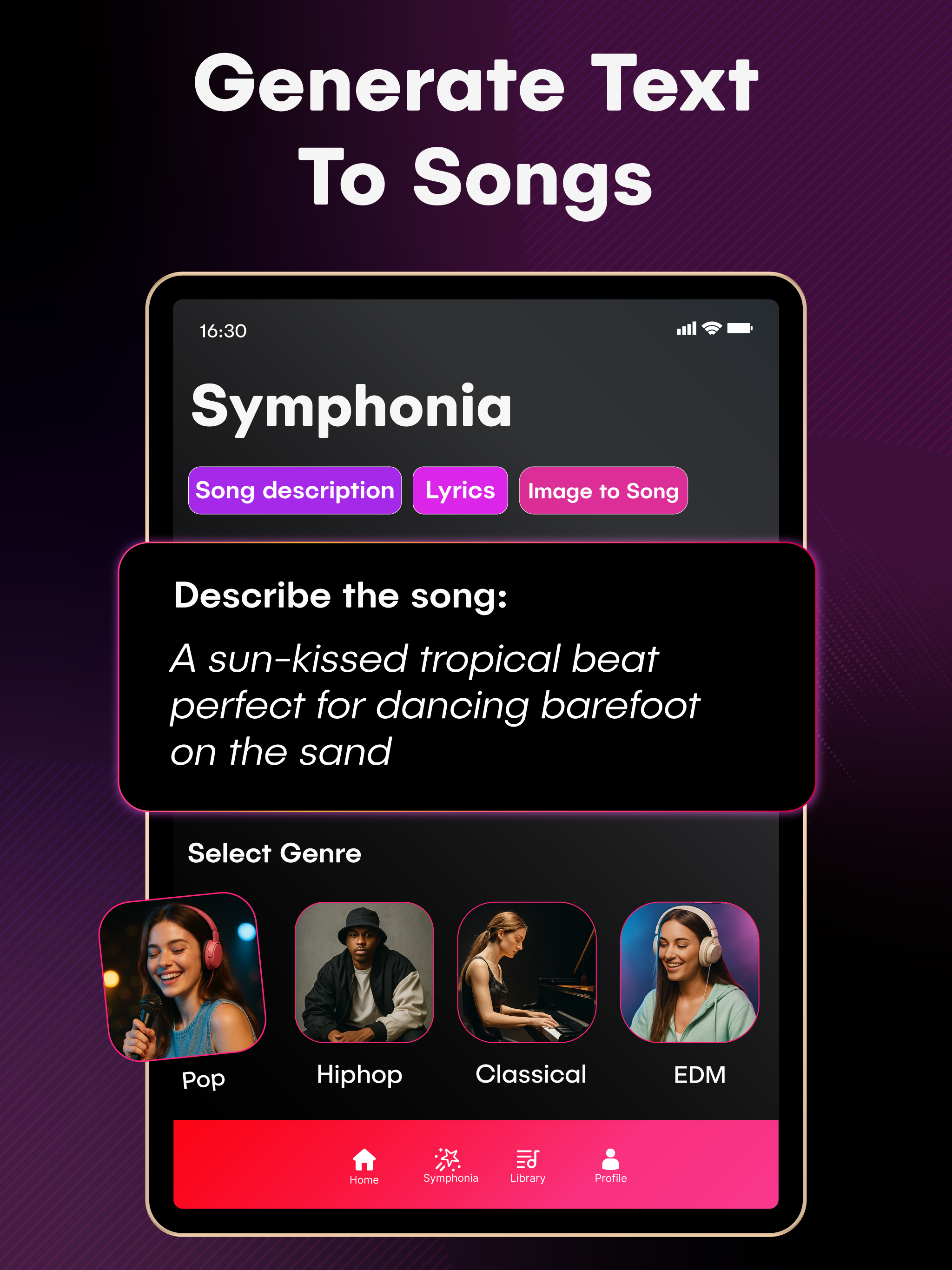 Symphonia - AI Music Generator