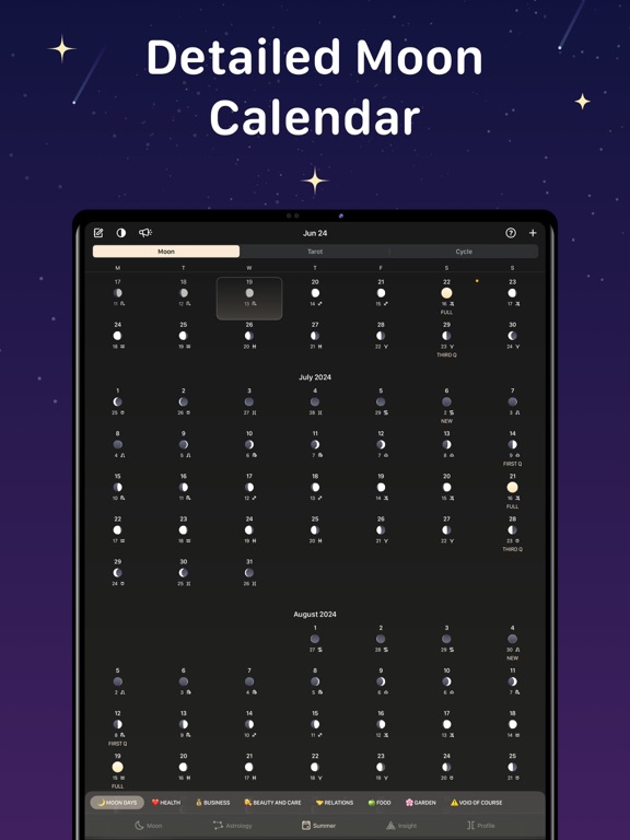 Screenshot #6 pour Calendrier Lunaire  — MoonX