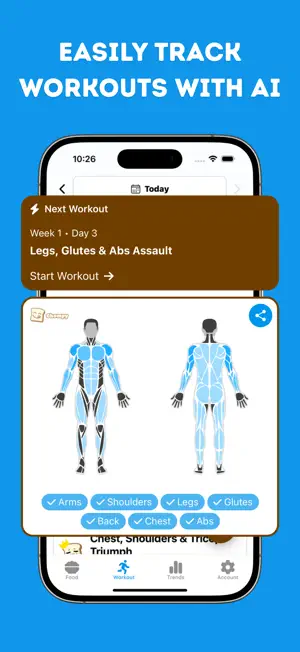 Track Calories Workout: Chompy screenshot 2