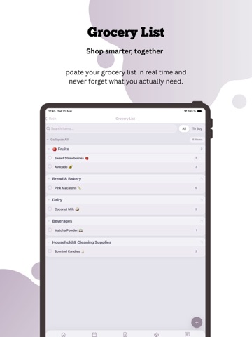 Weekenduo: Couple Planner iPad screenshot