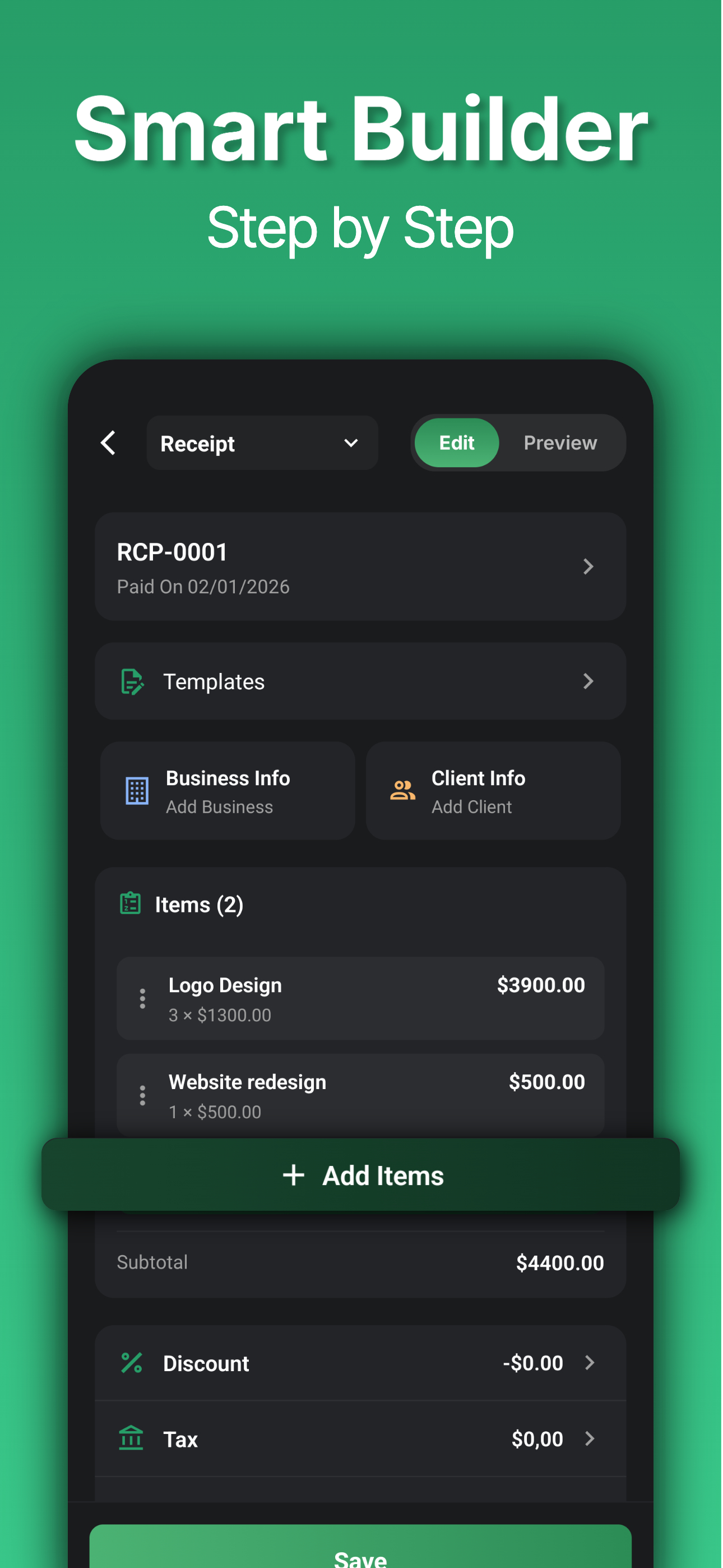 Receipt Maker - Generate Bills screenshot 6