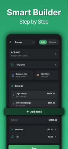 Receipt Maker - Generate Bills Screenshot 6 of 7