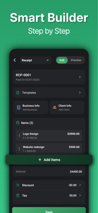 Receipt Maker - Generate Bills Screenshot 6 of 7