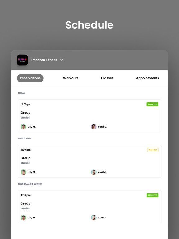 Freedom Fitness KY iPad screenshot 4 - Health & Fitness app