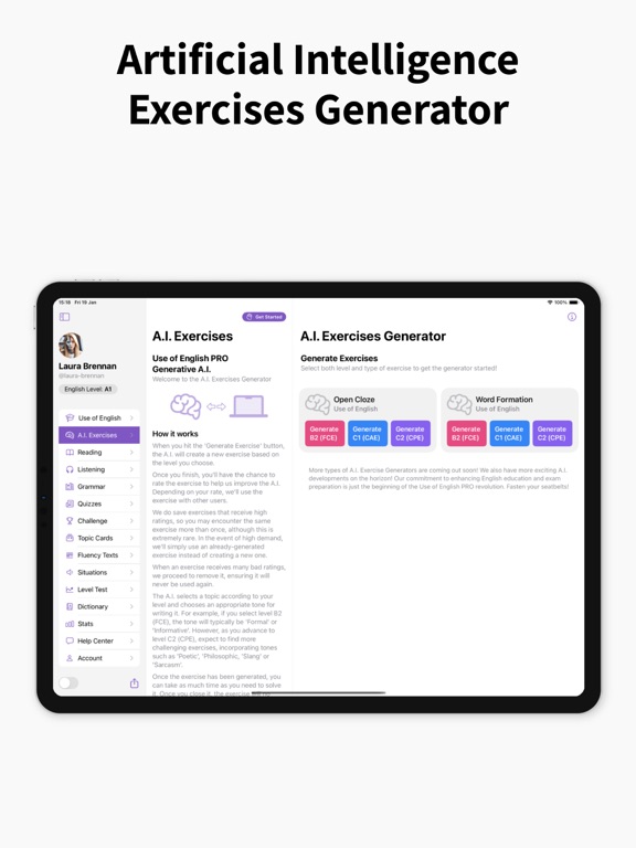 Use of English PRO iPad screenshot 10 - Education app