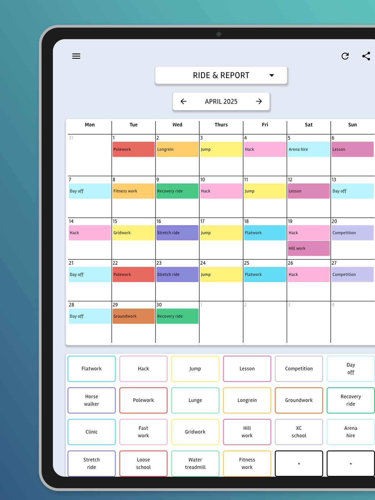 Equiniser ipad screenshot 2