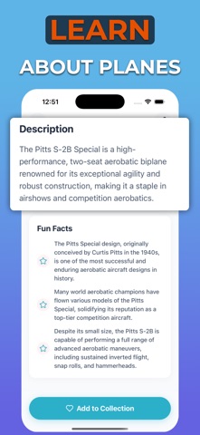 Plane Identifier: PlaneSnap screenshot