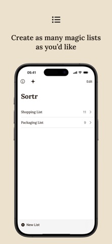 Sortr - Smart List Organizer screenshot