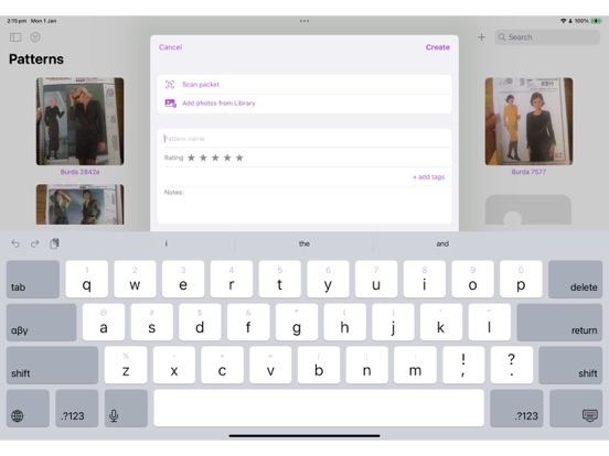 PatternMate iPad screenshot 3 - Utilities app
