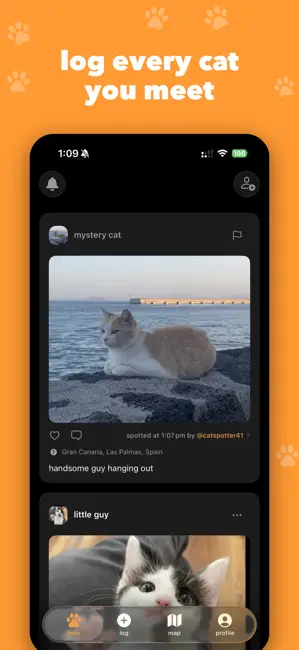 catch (cat tracker) iPhone screenshot 1