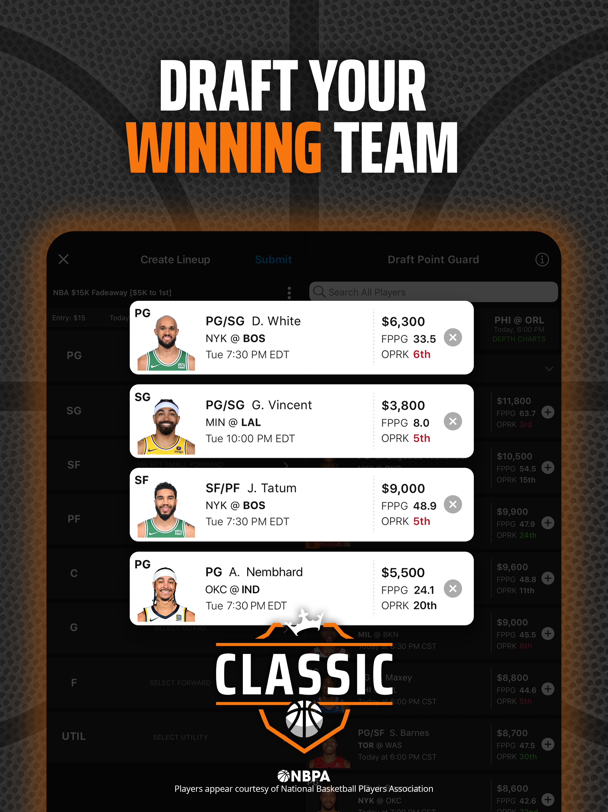 DraftKings Fantasy Sports screenshot 13