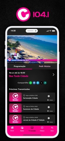 Rádio Cidade Itapema SC app screenshot 3