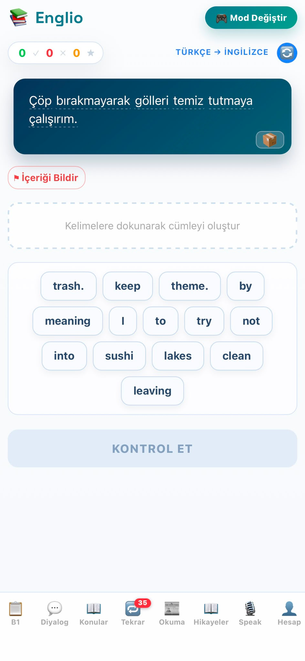 Englio: Kolay İngilizce Öğren screenshot 7