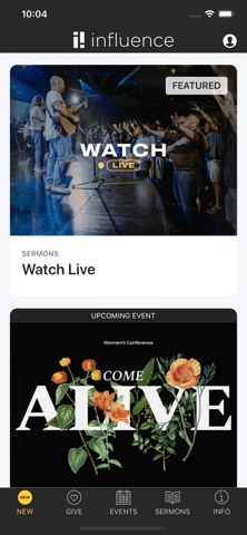 Influence Church app screenshot 2