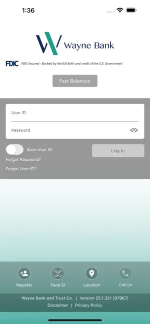 Wayne Bank and Trust E-Banking screenshot 2