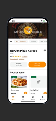 Nu Gen Pizza Xpress screenshot