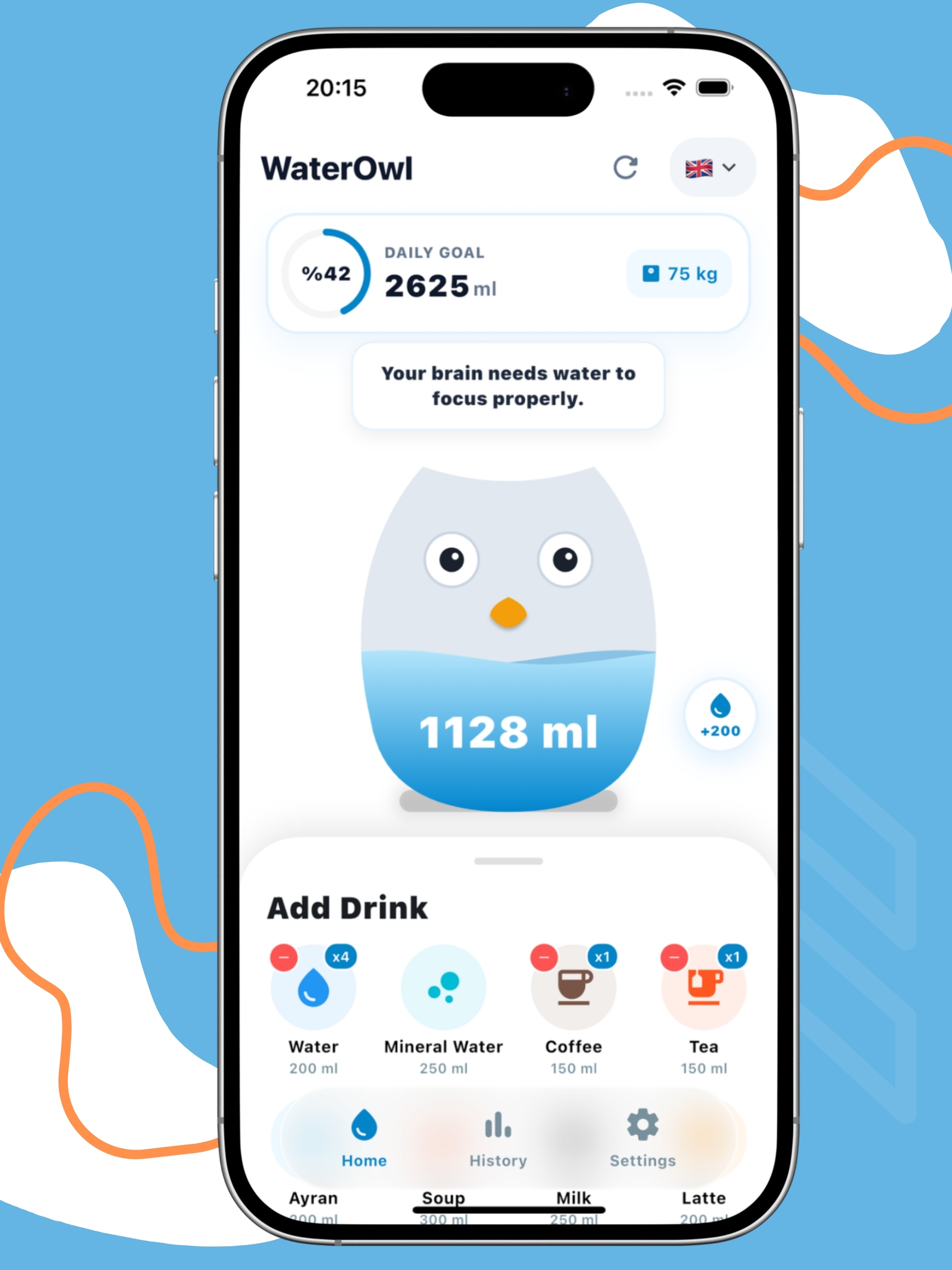 WaterOwl: Smart Water Tracker