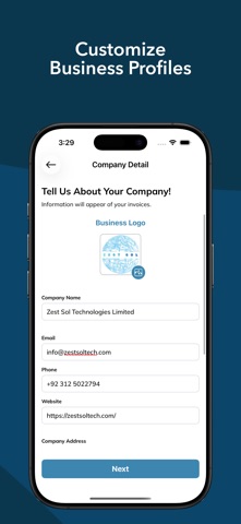 Invoice Maker: InvoiCraft iPhone screenshot