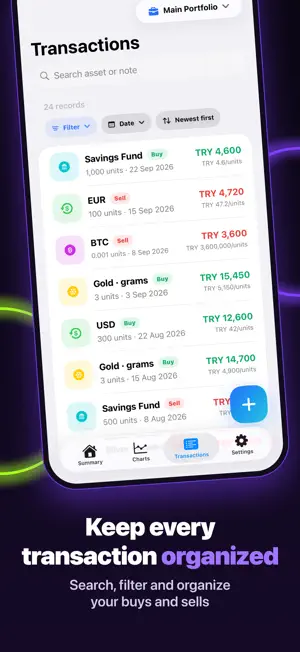 Valora: Investment Log screenshot 4