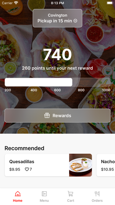 Uno Dos Tacos iPhone screenshot 1 - Food & Drink app