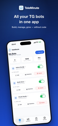 TeleMinute: Bots for TG Screenshot 1 of 6