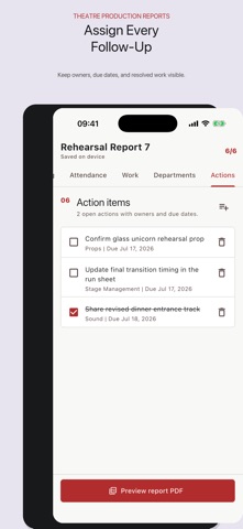 Stage Manager Report Screenshot 5 of 6