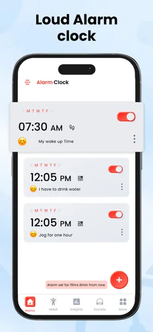 Loud Alarm Clock - iAlarm screenshot 1