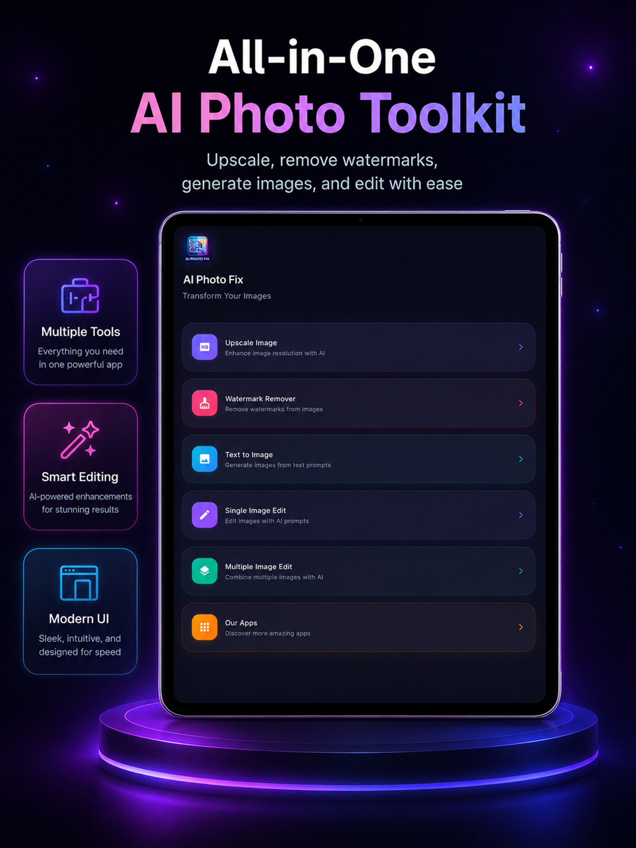 AI Photo Fix - Editing toolkit