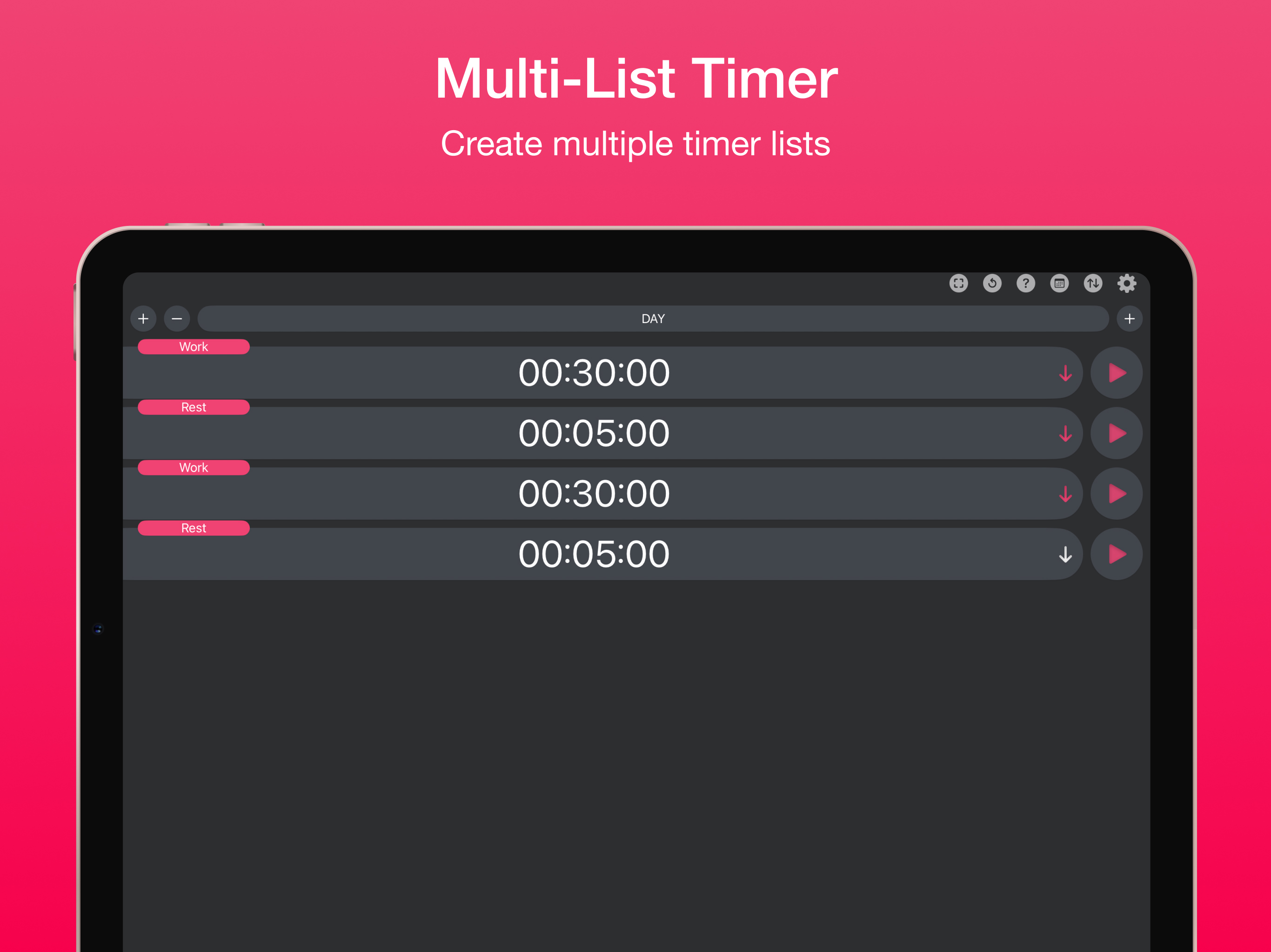 Multi Timer: Lists & Sequences screenshot 5