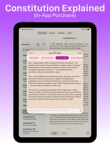 Constitution for iPad iPad screenshot