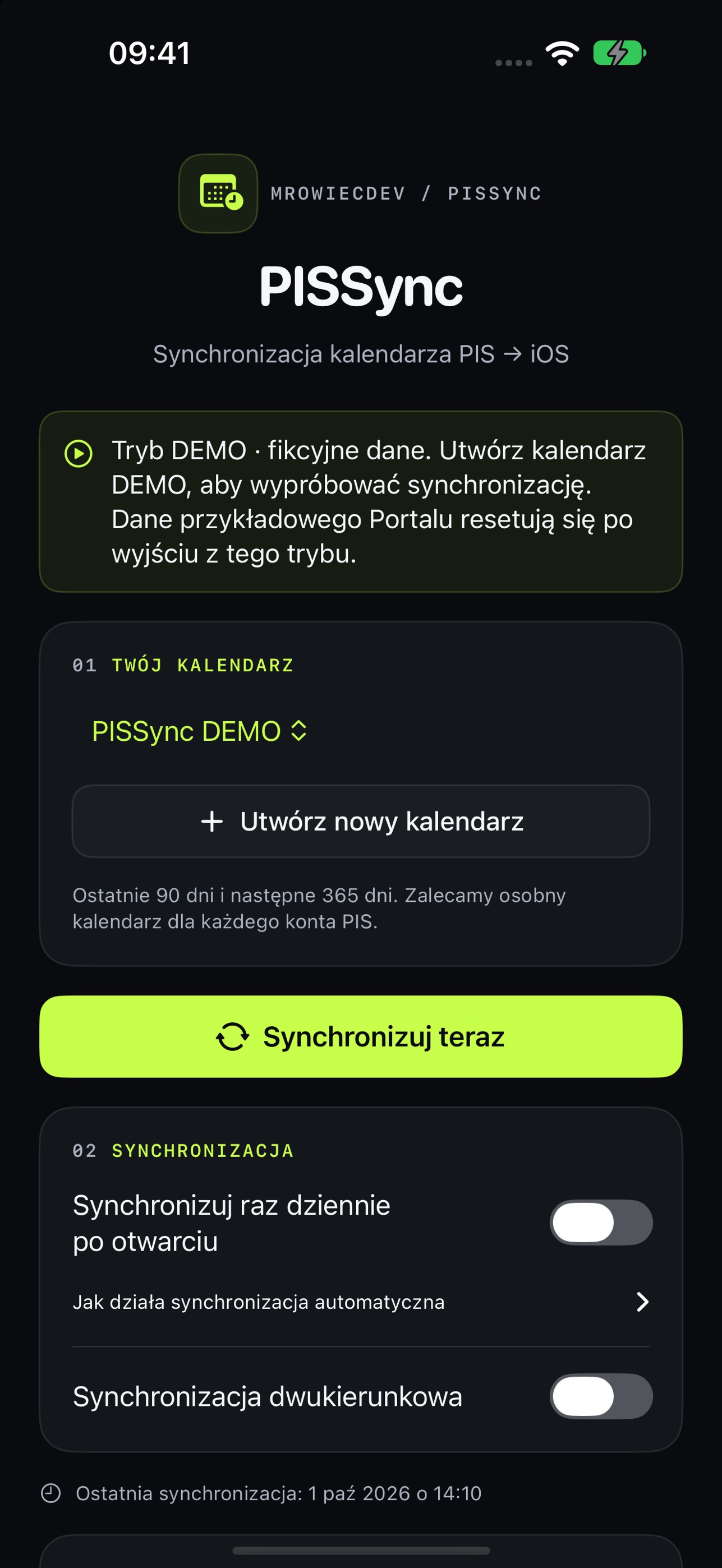 Screenshot 3 of PISSync