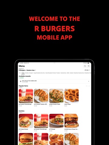 R Burgers iPad screenshot