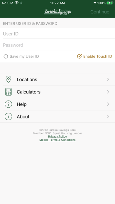 Eureka Savings App Screenshot