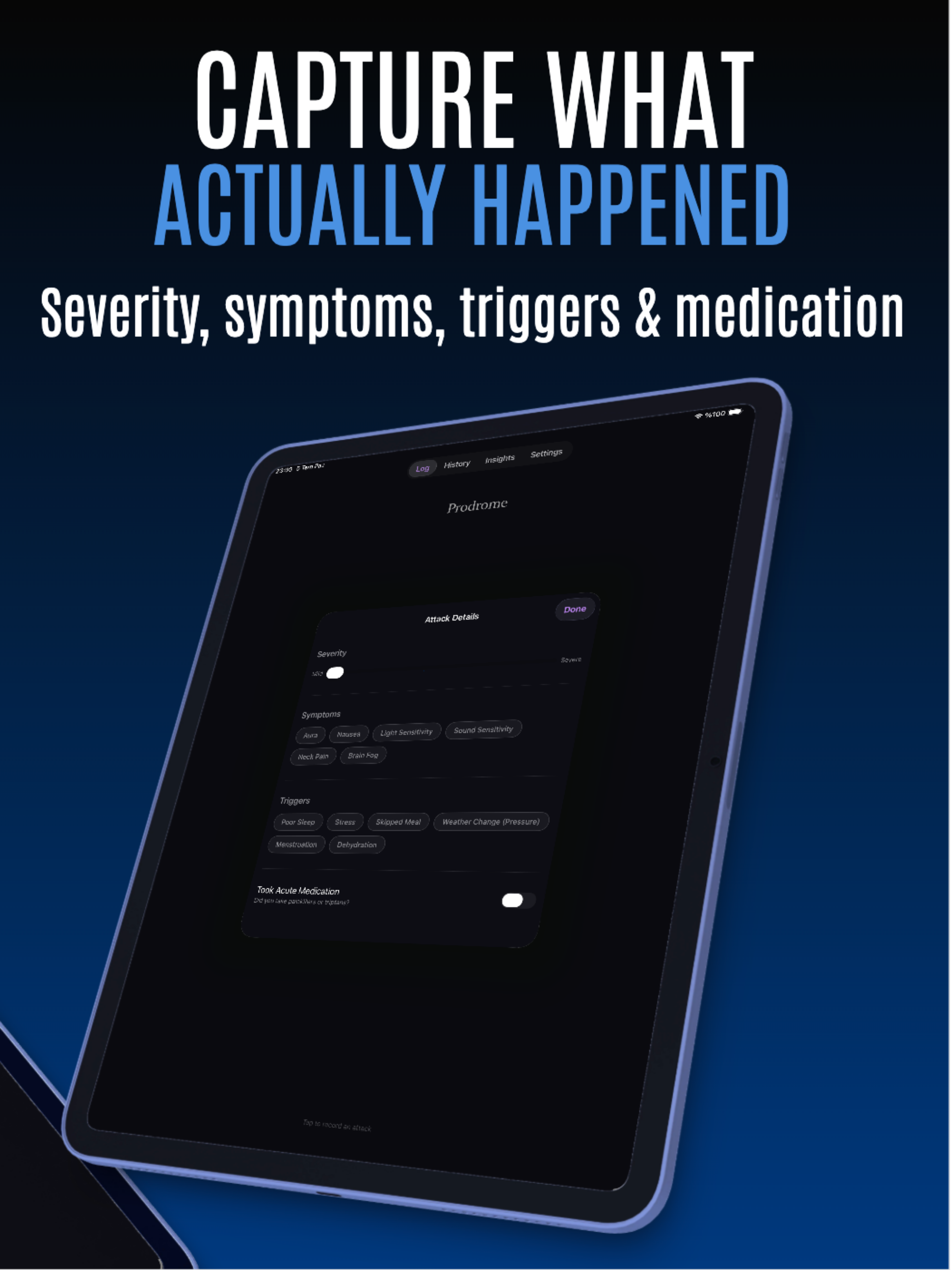 Prodrome – Migraine Diary screenshot 9