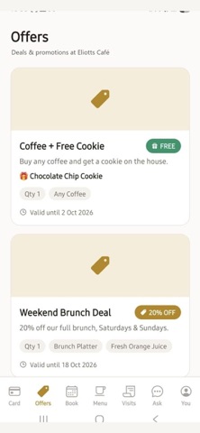 Eliotts Café screenshot 1
