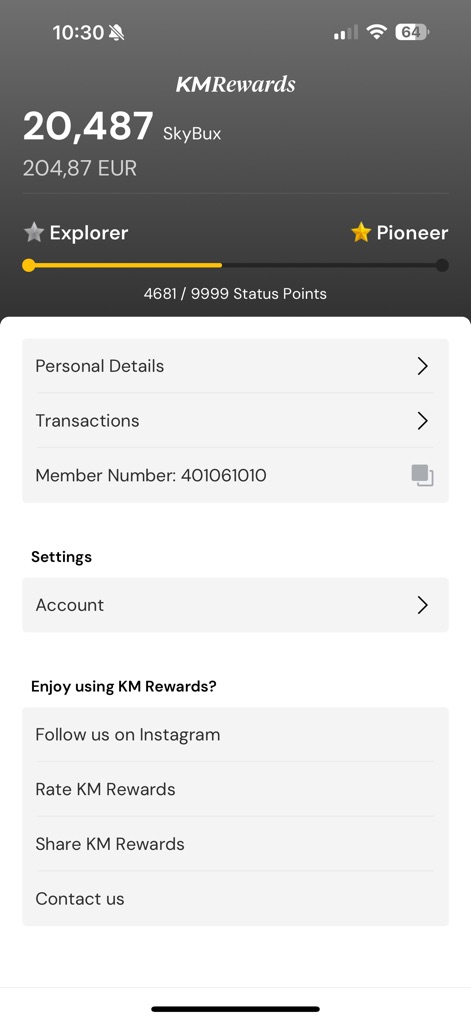 KM Rewards - Travel App | MWM