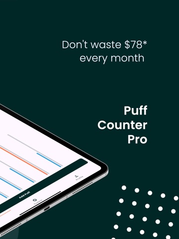 Quit Smoking Puff Counter iPad screenshot