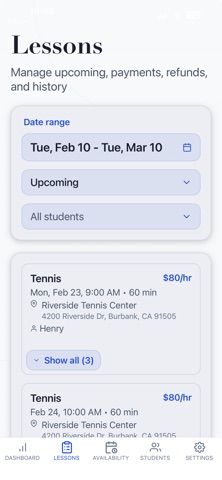 Sessio: Lesson Manager Screenshot 8 of 10