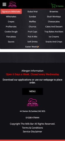 The Milk Bar Carlisle CA2 iPhone screenshot