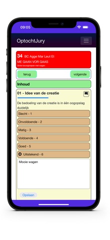 Optochtjury App screenshot