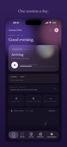Anavara — Meditation & Journal iPhone screenshot