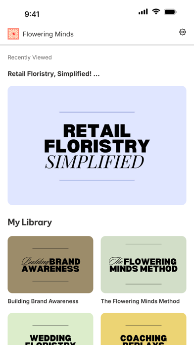Flowering Minds iPhone screenshot 2 - Business app