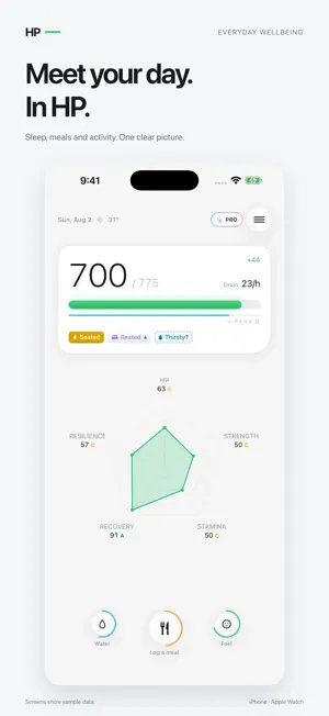 HP — your body's health bar screenshot 1