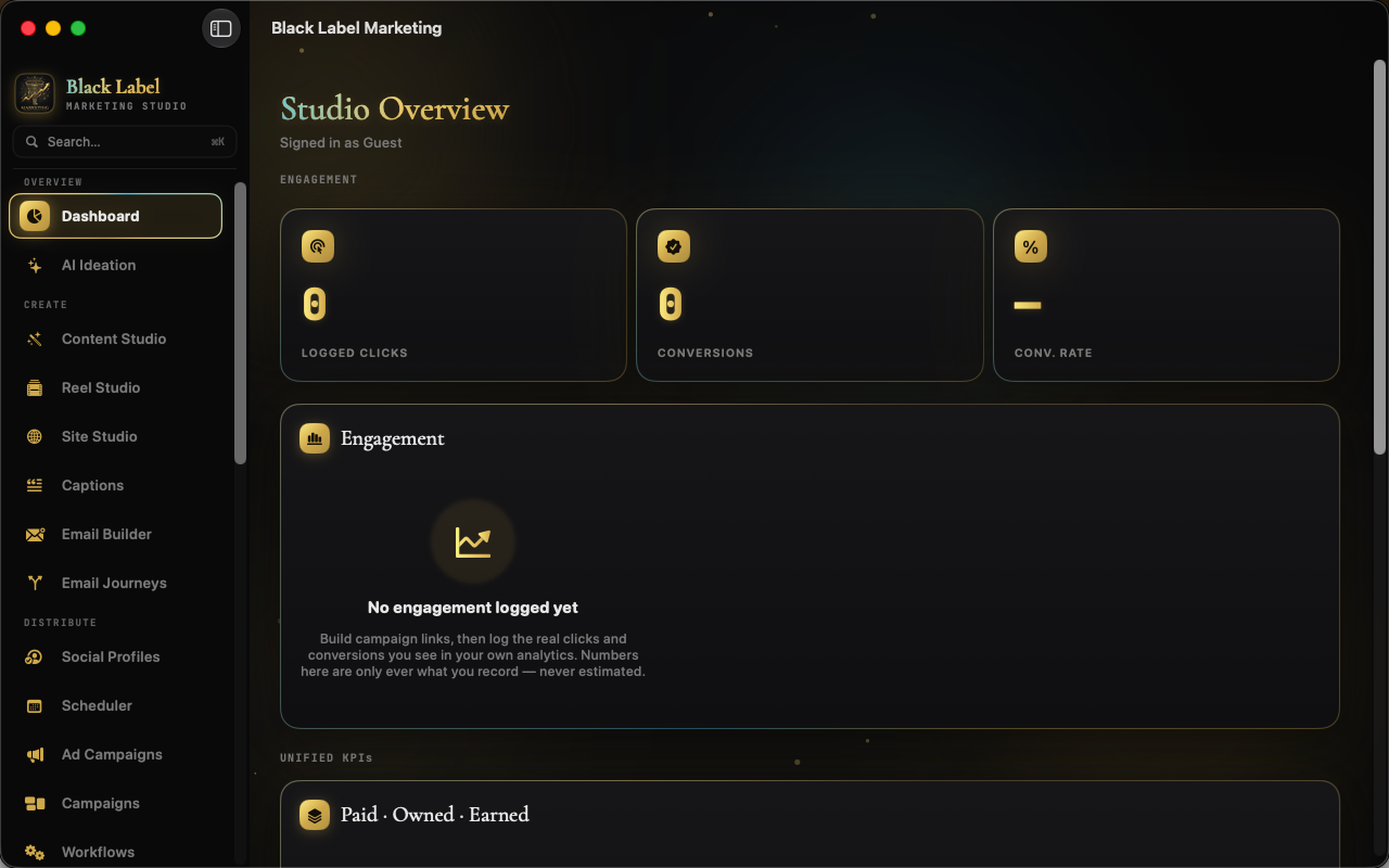 Black Label Marketing Studio screenshot 8